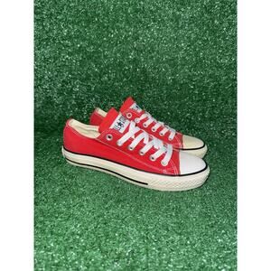 Vintage Converse Made In USA 90s Y2K Chuck Taylor Low Top Red Womens 7.5 Men 5.5